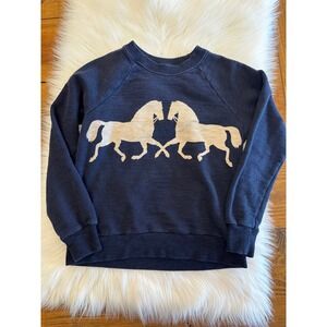 J Crew women's XS horse navy sweater